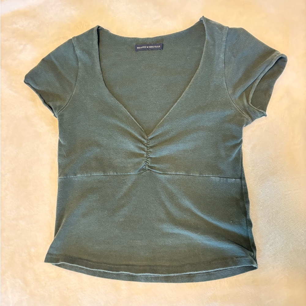 Brandy Melville Forest Green Tee